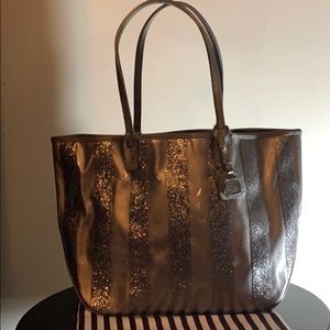 Henri Bendel Silver Glitter Tote